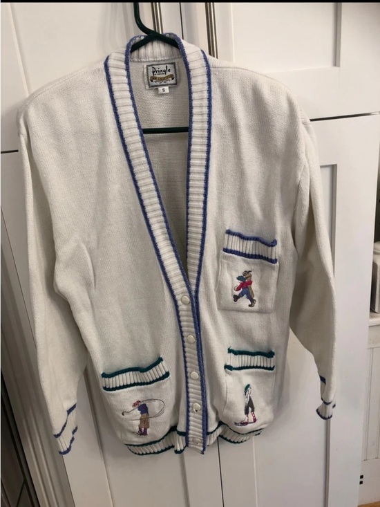 Pringle of Scotland Sweaters - Vintage Pringle of Scotland Golf Cardigan Small